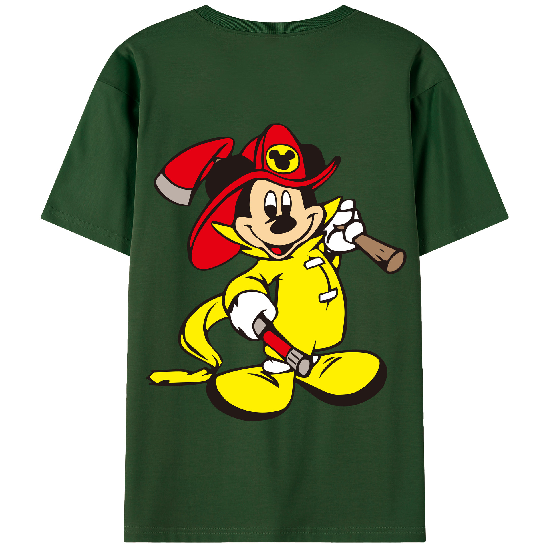 （画像用） ミッキーマウス Mickey Mouse 綿100％半袖Tシャツ（背面プリント）